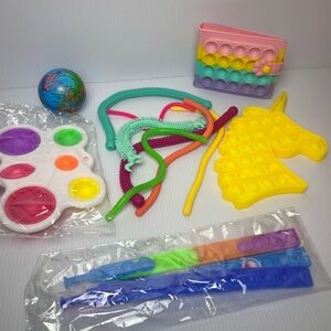 Colorful Sensory Fidget Pop-It Toy Set